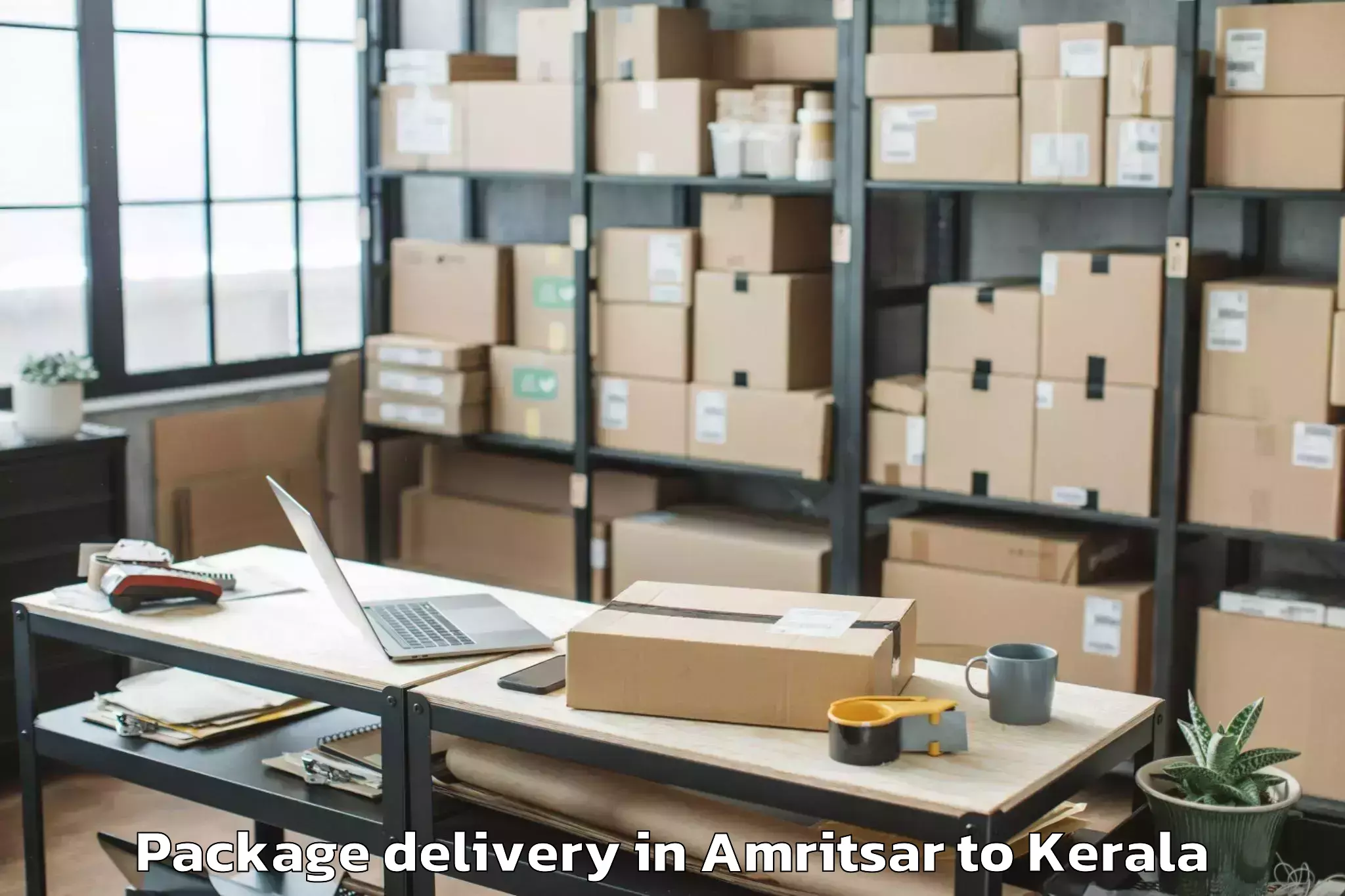 Trusted Amritsar to Kodamthuruth Package Delivery